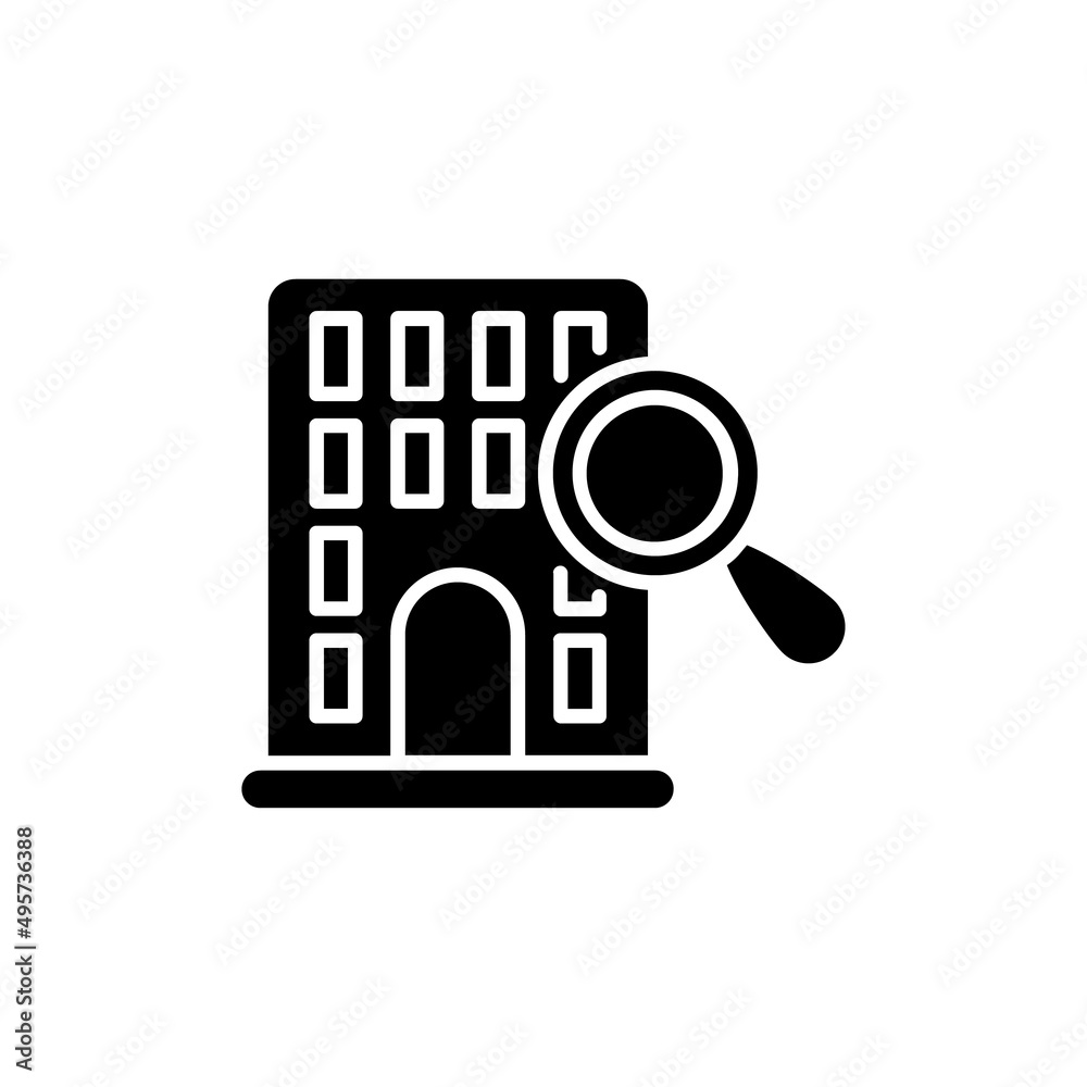 Office Search icon in vector. logotype