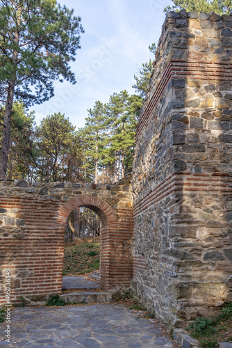 Ruins of the late antique Hisarlaka Fortress, Kyustendil, Bulgaria photo