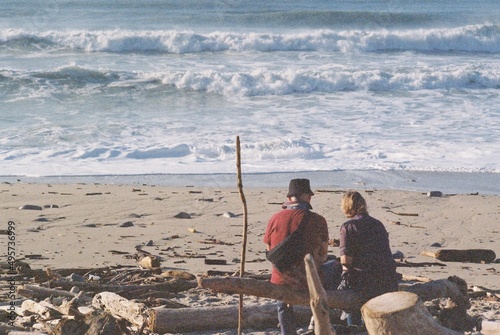 Couple, Bidart, Plage d'Erretegia photo