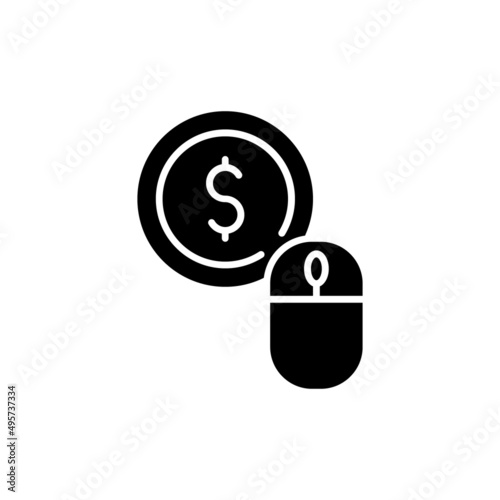 Pay Per Click icon in vector. logotype