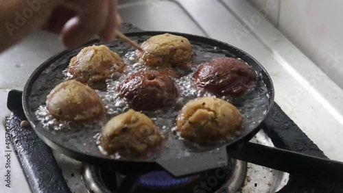 Making of unni appam using unni appam pan photo