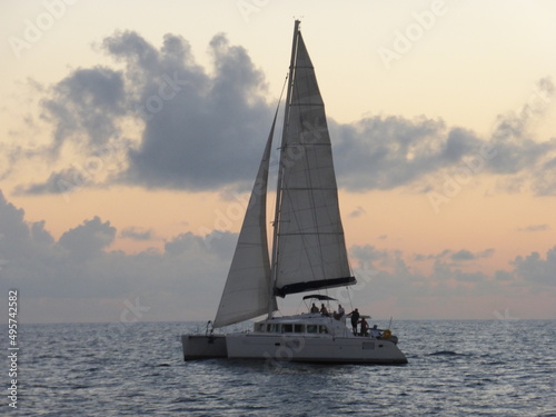 sailboat at sunset © Yoel