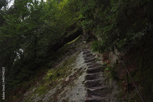 Stairs in the rock