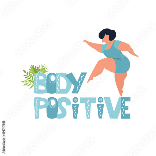 Lettering body positive