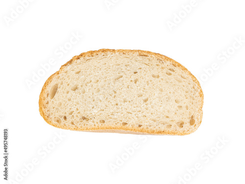 sliced bread isolated on white