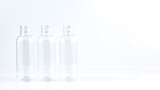 plastic bottle on a white background,isolated bottle on a white background