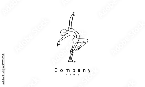 Ballet Logo Aesthetic Template