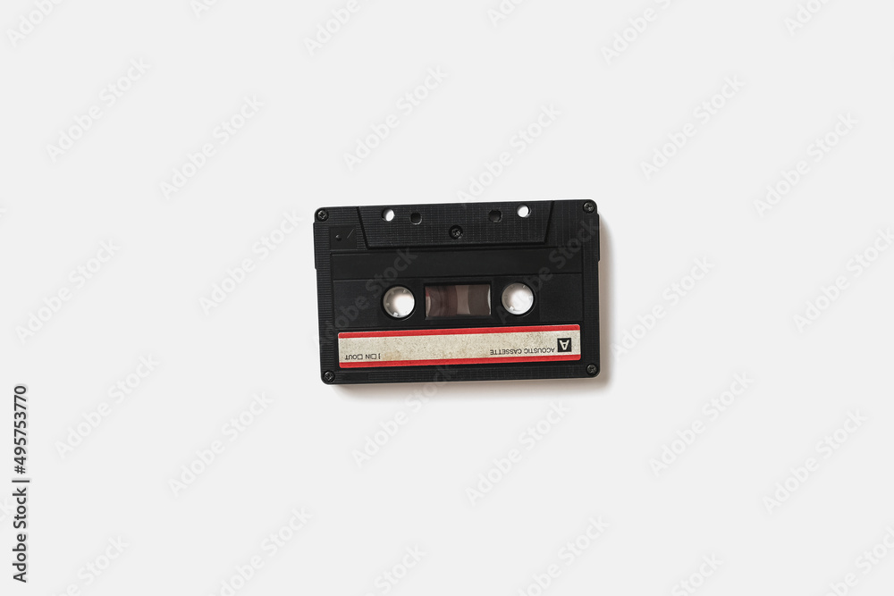 Audio cassette isolated on white background Audio cassette isolated on white background