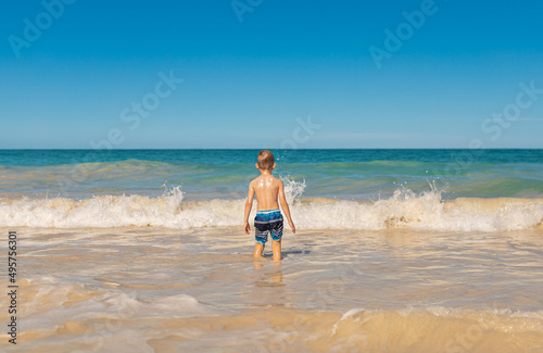 child on the beach