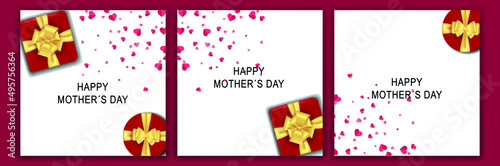 Valentine's and mother's day background. Vector illustration. background with ca. Love sale banner or greeting card. social networks mother's day and valentine's day.