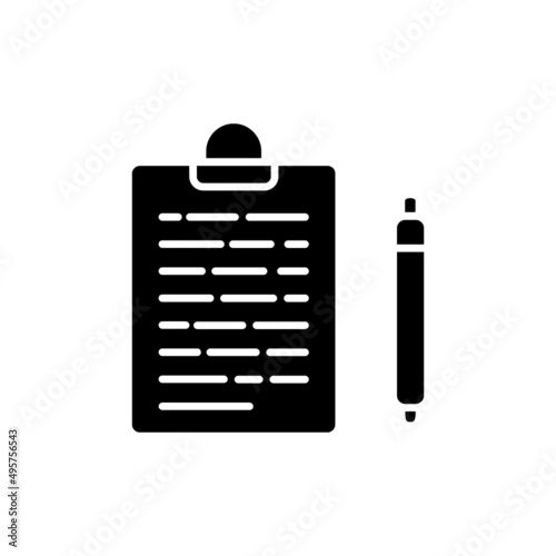 Writing icon in vector. logotype