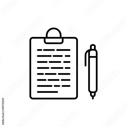 Writing icon in vector. logotype