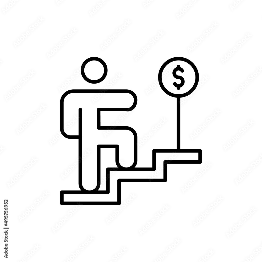 Fototapeta premium Business Growth icon in vector. logotype