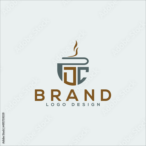 coffee cup logo Creative Initials Logo Letter ( dc ) Coffee Logo Design, Coffee, Café, Business PNG and Vector with Transparent Background for