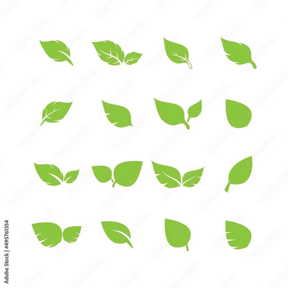 unique green leaf symbol logo vector complete collection bundle unique green leaf symbol logo vector complete collection bundle
