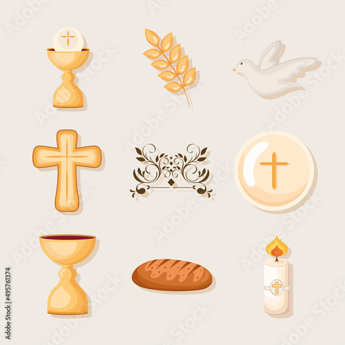 nine first communion icons