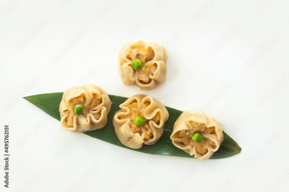 Gyoza dumplings Japan Food on white background Gyoza dumplings Japan Food on white background