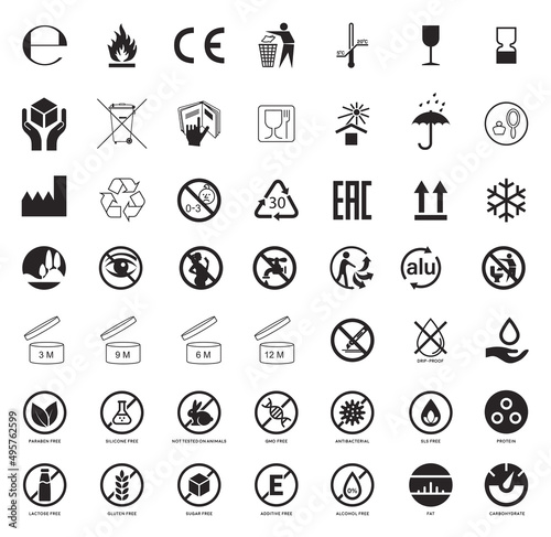 Set of Packaging Symbols.