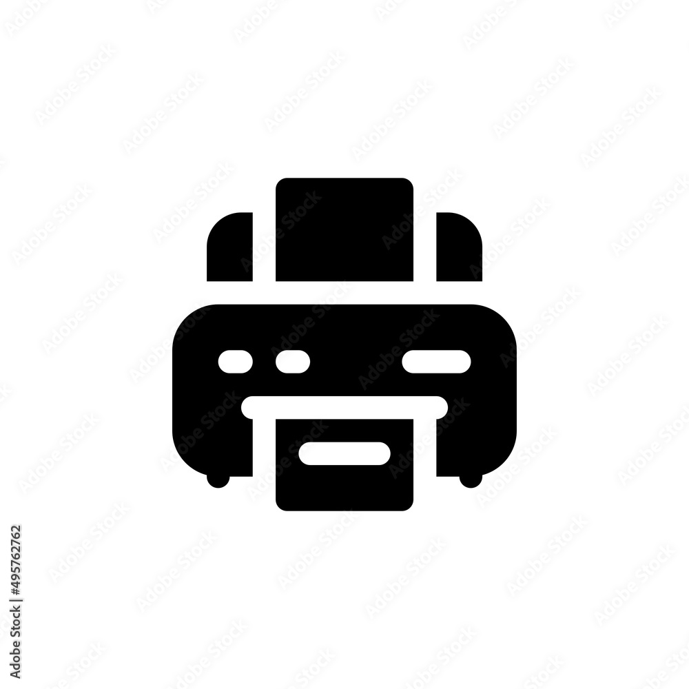 printer vector icon. computer component icon solid style. perfect use for logo, presentation, website, and more. simple modern icon design solid style printer vector icon. computer component icon solid style. perfect use for logo, presentation, website, and more. simple modern icon design solid style