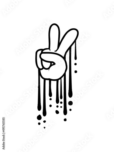 Tropfen Graffiti Peace 