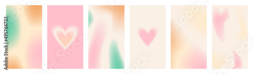 Social media backgrounds stories with abstract gradient design