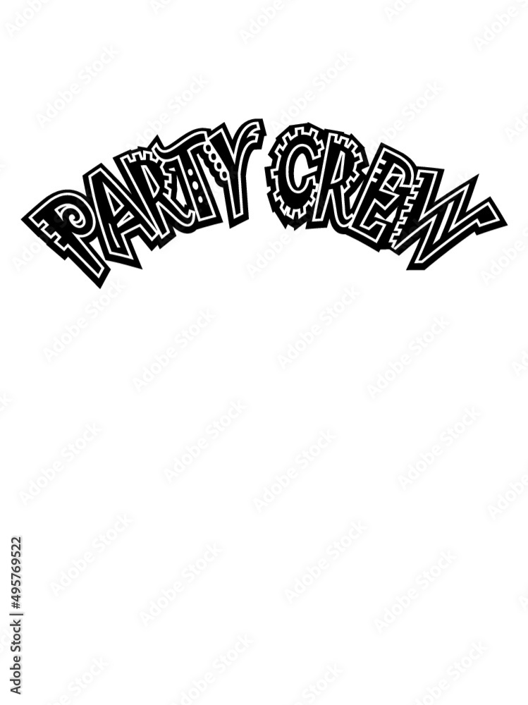 Team Party Crew Stock Vector | Adobe Stock