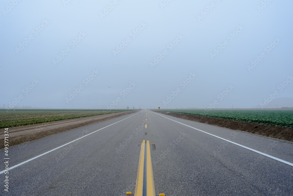 road in the countryside