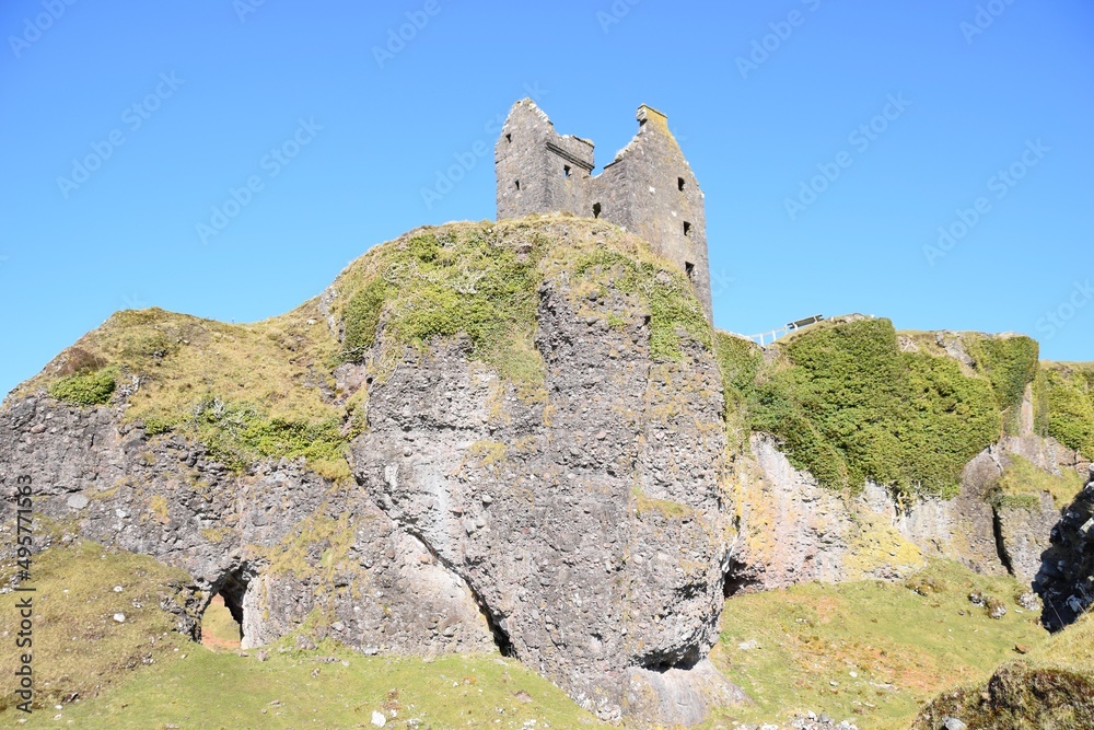 Gylen Castle, a ruin on the island of Kerrera, which is near Oban in Argyll, Scotland