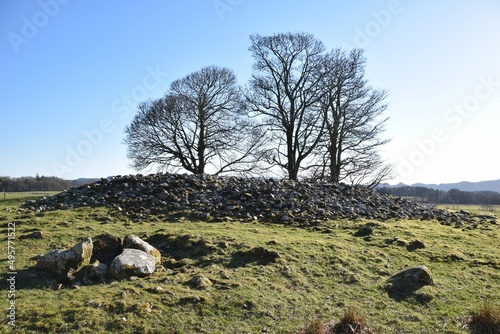 Dunchraigaig Cairn  an ancient burial cairn near Kilmartin  Argyll  Scotland