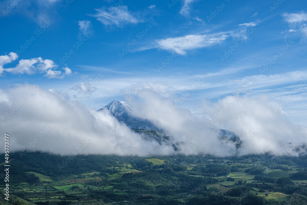 Pico de Orizaba entre las nubes