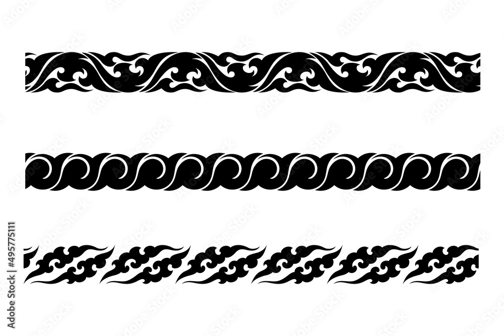 Obraz premium abstract seamless pattern frame border vector