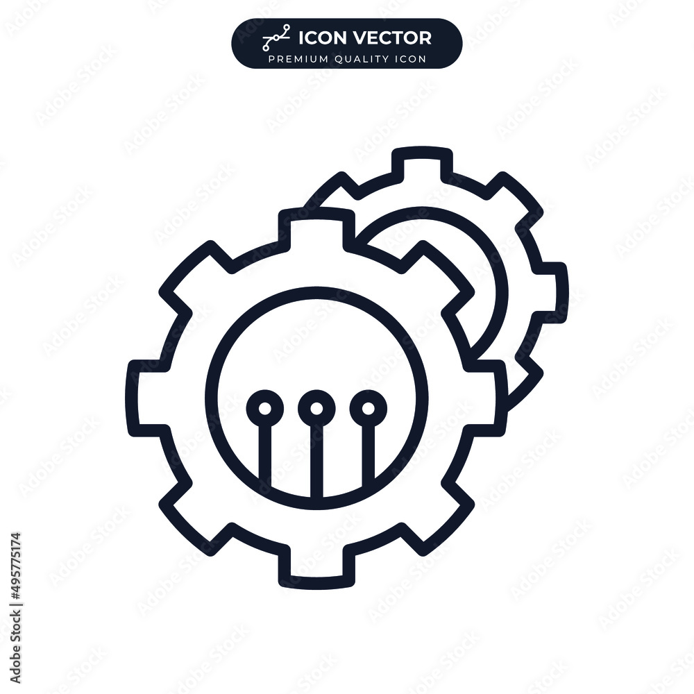 gear setting icon symbol template for graphic and web design collection logo vector illustration gear setting icon symbol template for graphic and web design collection logo vector illustration