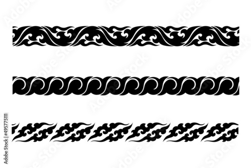 abstract seamless pattern frame border vector