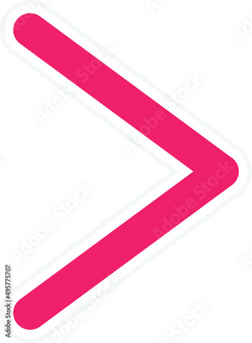 Vector Design Right Chevron Icon Style
