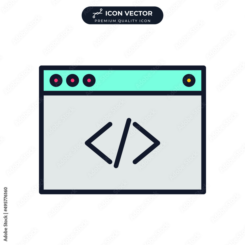 coding icon symbol template for graphic and web design collection logo vector illustration coding icon symbol template for graphic and web design collection logo vector illustration