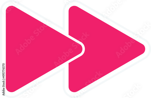 Vector Design Fast Forward Icon Style
