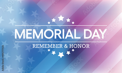 Memorial Day is observed each year in May. it is a federal holiday in the United States for honoring and mourning the military personnel who have died in the performance of their military duties.