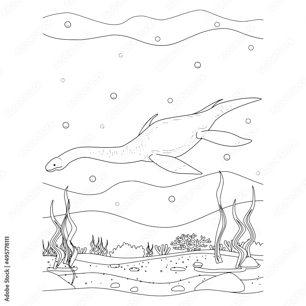 Obraz premium Dinosaur coloring pages
