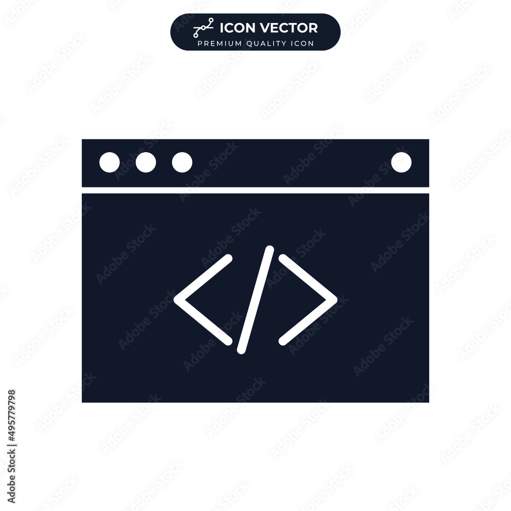coding icon symbol template for graphic and web design collection logo vector illustration coding icon symbol template for graphic and web design collection logo vector illustration