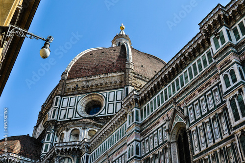 Low angle shot of the famous Florence Cathedral inItaly photo