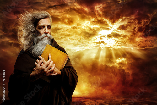 Canvas Print Prophet with Bible
