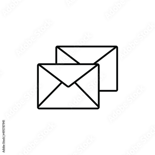 envelope icons symbol vector elements for infographic web