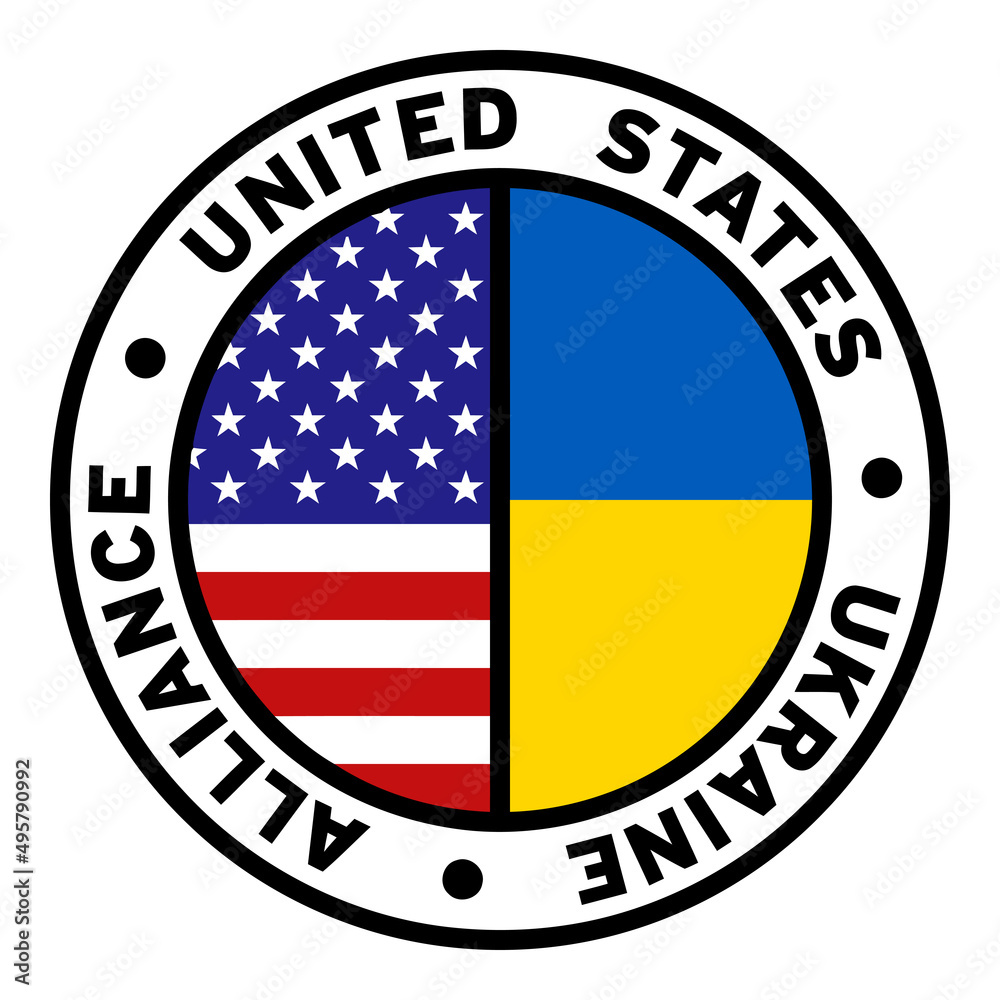 Round United States Ukraine Alliance Flag Clipart Round United States Ukraine Alliance Flag Clipart
