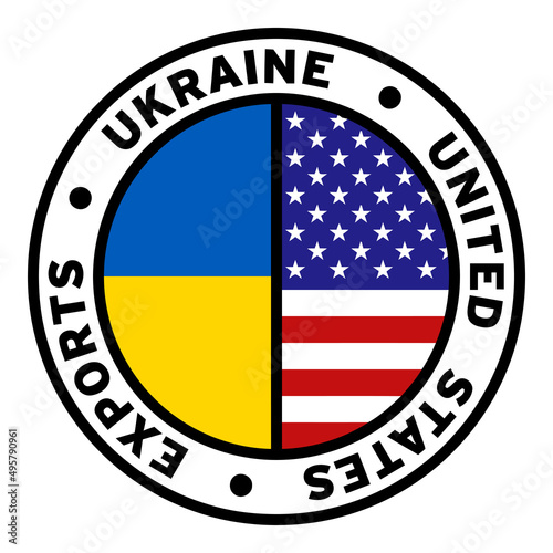 Free Download Round Ukraine United States Exports Flag Clipart - GFXLoad