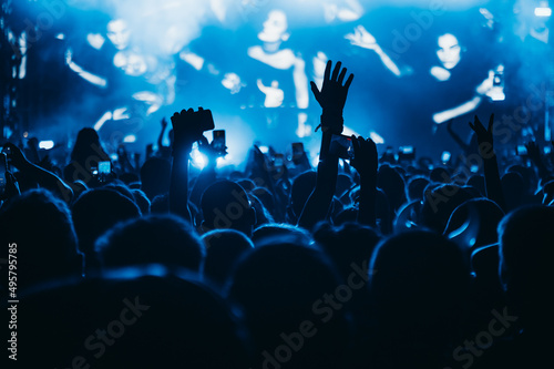 Concert crowd on a music concert