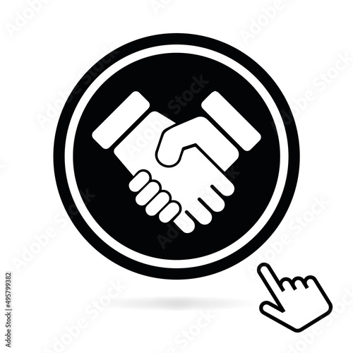 Logo signature de contrat.