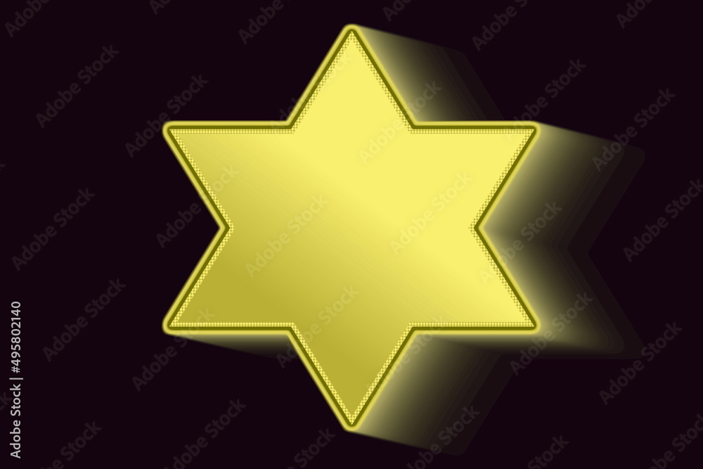 golden metallic star with shadow isolated on black background golden metallic star with shadow isolated on black background