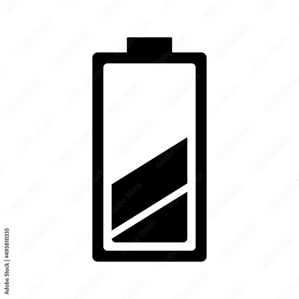 Battery Icon Vector Illustration. Flat Style Vector Illustration Battery Icon Vector Illustration. Flat Style Vector Illustration