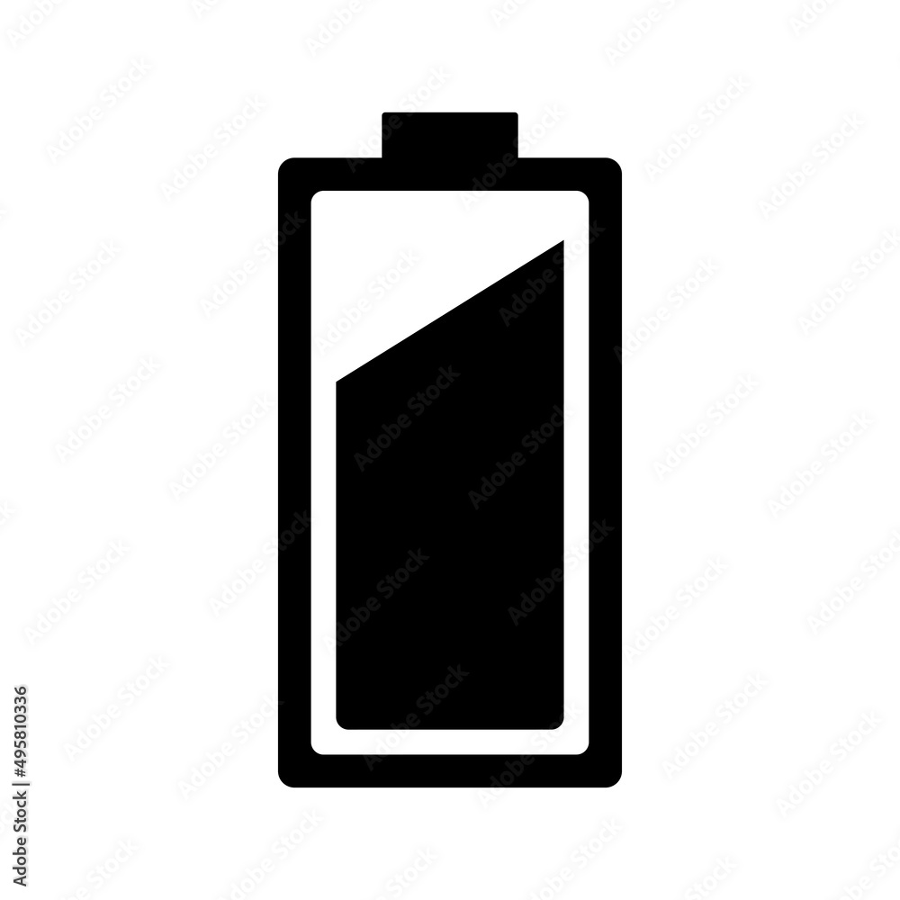 Battery Icon Vector Illustration. Flat Style Vector Illustration Battery Icon Vector Illustration. Flat Style Vector Illustration