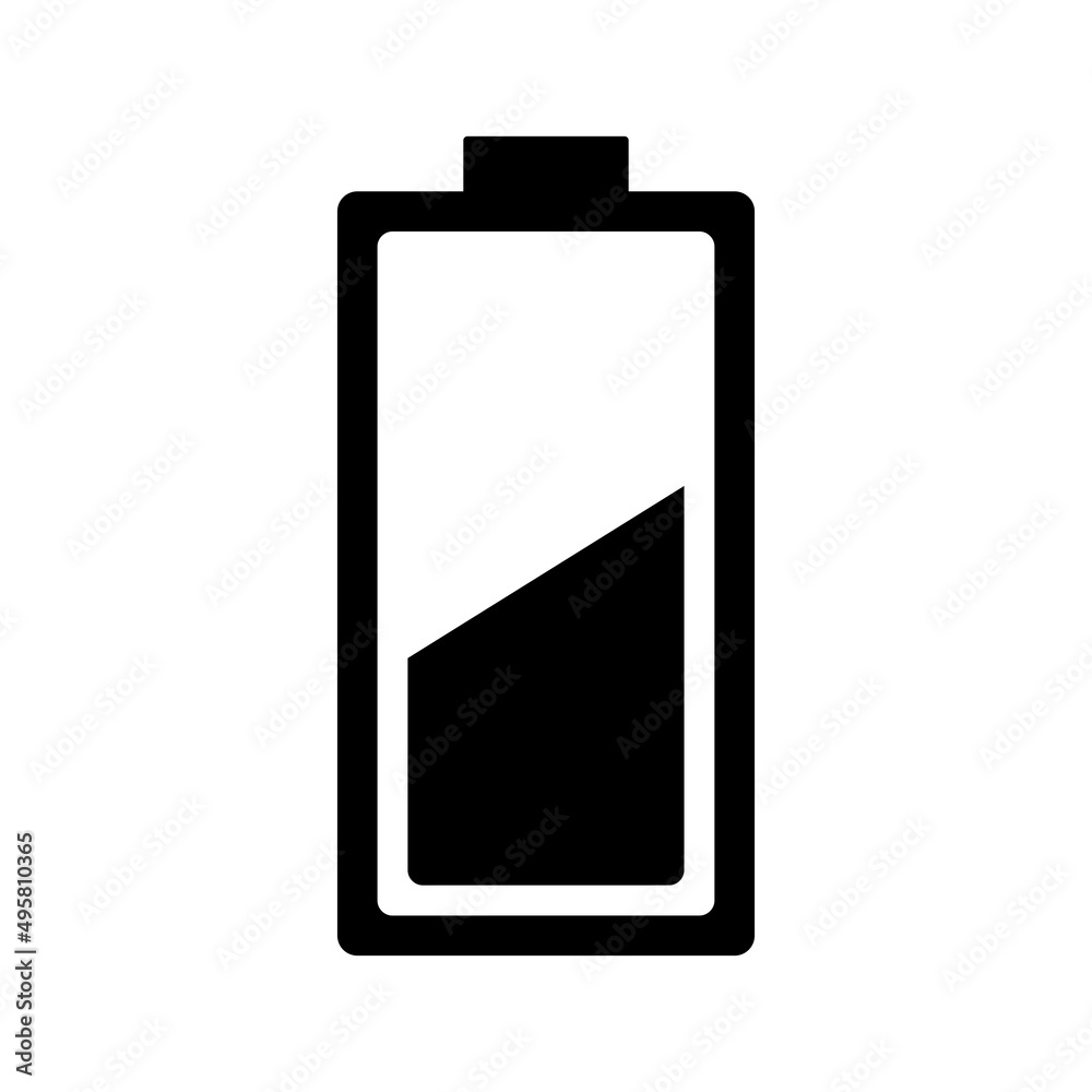 Battery Icon Vector Illustration. Flat Style Vector Illustration Battery Icon Vector Illustration. Flat Style Vector Illustration